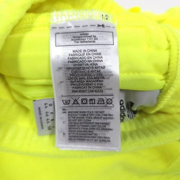 NWT ADIDAS JEREMY SCOTT LUXE‎ Velour Neon Mini Skirt Side Pockets Drawstring LG - Picture 13 of 15